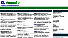 What Kl-annuaire.fr website looked like in 2014 (9 years ago)