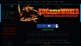 What Kogameworld.com website looked like in 2014 (9 years ago)