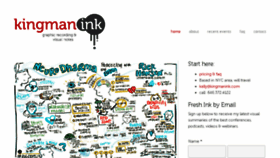 What Kingmanink.com website looked like in 2014 (9 years ago)