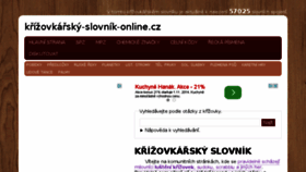 What Krizovkarsky-slovnik-online.cz website looked like in 2014 (9 years ago)