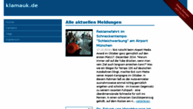 What Klamauk.de website looked like in 2014 (9 years ago)