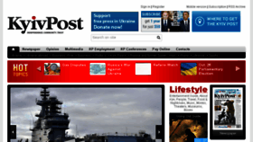 What Kyivpost.ua website looked like in 2014 (9 years ago)