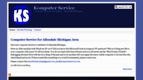 What Komputerservice.com website looked like in 2014 (9 years ago)