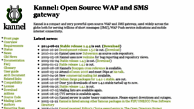 What Kannel.org website looked like in 2014 (10 years ago)
