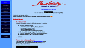 What Klaus-schulze.com website looked like in 2015 (9 years ago)
