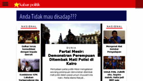 What Kabarpolitik.com website looked like in 2015 (9 years ago)
