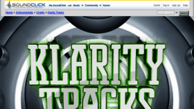 What Klaritytracks.com website looked like in 2015 (9 years ago)