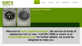 What Kurtsappliancerepair.com website looked like in 2015 (9 years ago)