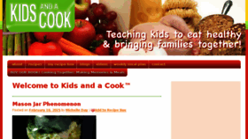 What Kidsandacook.com website looked like in 2015 (9 years ago)
