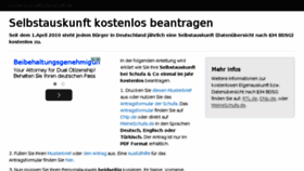 What Kostenlose-schufa-auskunft.de website looked like in 2015 (9 years ago)
