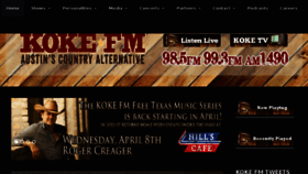 What Kokefm.com website looked like in 2015 (9 years ago)