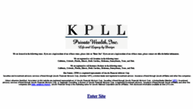 What Kpll.com website looked like in 2015 (9 years ago)