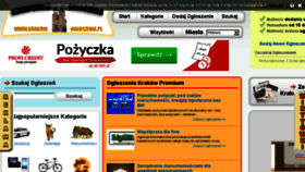 What Krakow-ogloszenia.pl website looked like in 2015 (9 years ago)