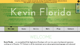 What Kevinflorida.com website looked like in 2015 (9 years ago)