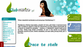 What Klubmariza.pl website looked like in 2015 (9 years ago)