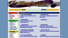 What Kingsearch.com website looked like in 2015 (9 years ago)