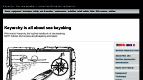 What Kayarchy.com website looked like in 2015 (9 years ago)