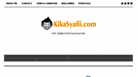 What Kikasyafii.com website looked like in 2015 (8 years ago)