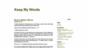 What Keepmywords.com website looked like in 2015 (9 years ago)