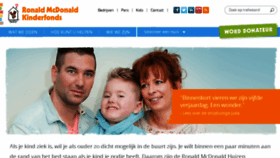 What Kinderfonds.nl website looked like in 2015 (8 years ago)