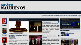 What Krastonaujienos.lt website looked like in 2015 (8 years ago)