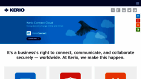 What Kerio.com website looked like in 2015 (8 years ago)