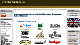 What Knifebargains.co.uk website looked like in 2015 (8 years ago)
