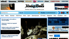 What Khaleejtimes.ae website looked like in 2015 (8 years ago)