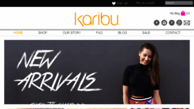 What Karibuboutique.com.au website looked like in 2015 (8 years ago)