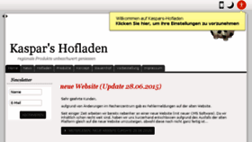 What Kaspars-hofladen.de website looked like in 2015 (8 years ago)