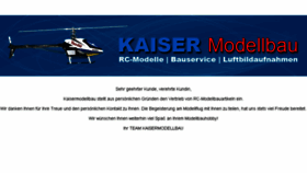 What Kaisermodellbau.de website looked like in 2015 (8 years ago)