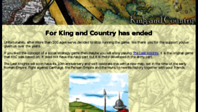What King-and-country.com website looked like in 2015 (8 years ago)