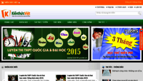 What Kienthucviet.vn website looked like in 2015 (8 years ago)