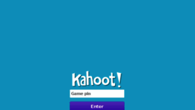What Kahoot.it website looked like in 2015 (8 years ago)