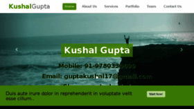What Kushalgupta.com website looked like in 2015 (9 years ago)
