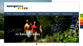 What Karlingerhaus.com website looked like in 2015 (8 years ago)