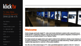 What Klicktv.co.uk website looked like in 2015 (8 years ago)