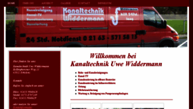 What Kanaltechnik-widdermann.de website looked like in 2015 (8 years ago)