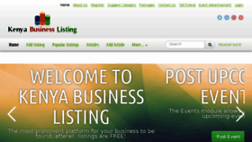 What Kenyabusinesslisting.com website looked like in 2015 (8 years ago)