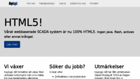 What Keylogic.se website looked like in 2015 (8 years ago)