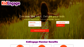 What Kidengage.com website looked like in 2015 (8 years ago)