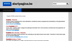 What Kerstmis.startpagina.be website looked like in 2015 (8 years ago)