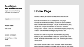 What Kesehatan-kecantikan.com website looked like in 2015 (8 years ago)