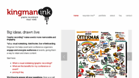 What Kingmanink.com website looked like in 2015 (8 years ago)