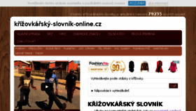 What Krizovkarsky-slovnik-online.cz website looked like in 2015 (8 years ago)