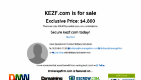 What Kezf.com website looked like in 2015 (8 years ago)