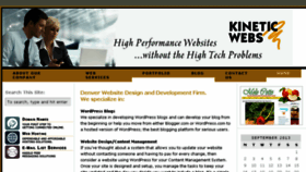 What Kineticwebs.com website looked like in 2015 (8 years ago)