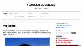 What Klauskjeldsen.dk website looked like in 2015 (8 years ago)