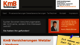 What Kmb-versicherungen.de website looked like in 2015 (8 years ago)