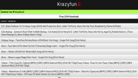What Krazyfun.in website looked like in 2015 (8 years ago)